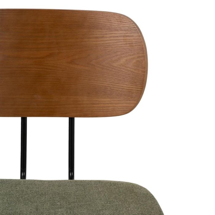 Silla Marrón-Verde Tejido-Metal Salón 48 X 55 X 82,50 cm