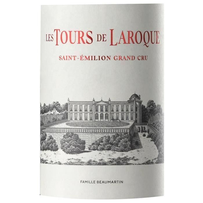 Les Tours de Laroque 2019 Saint Emilion Grand Cru - Vino tinto Burdeos 1