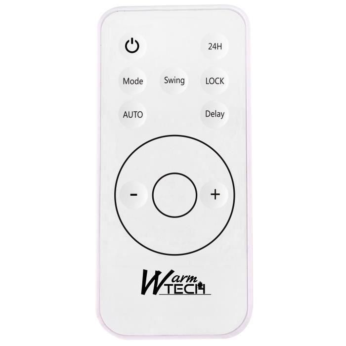 Calefactor eléctrico de pared - 2000W - WARM TECH - Cerámico - WiFi - 240V - Hasta 50m3 - Blanco 3