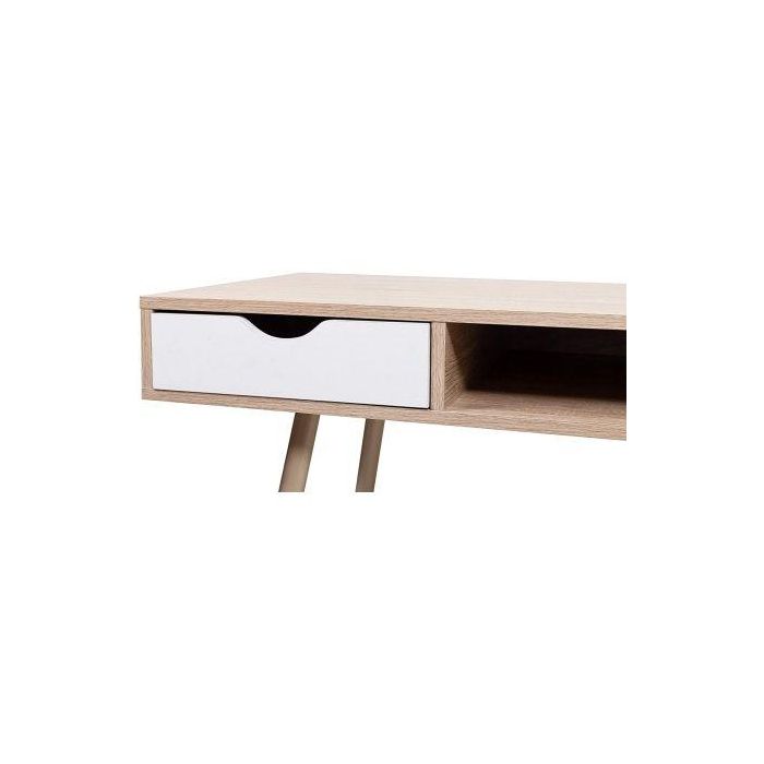 Mesa de Escritorio Eurosilla Berkeley/ 50 x 110 x 75cm / Acabado Blanco y Roble 3 Mesa de Escritorio Eurosilla Berkeley/ 50 x 110 x 75cm / Acabado Blanco y Roble 3