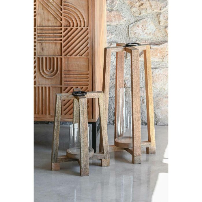 Portavela Alpino DKD Home Decor Marron 27 x 54 x 27 cm 3 Portavela Alpino DKD Home Decor Marron 27 x 54 x 27 cm 3
