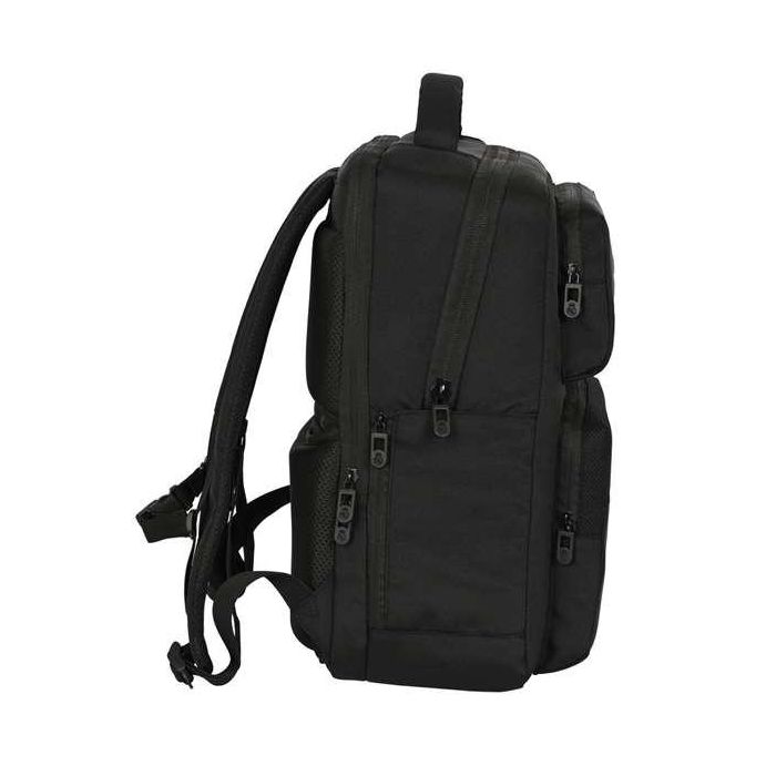 Safta Mochila Real Madrid Premium para portátil de 15,6'' con USB y 2 Bolsillos, Color Negro, 31x44x13cm 4