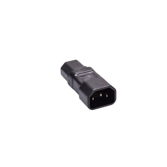 MicroConnect Adaptador de Corriente C14 a C15, Negro - Convierte IEC 60320 C14 a IEC 60320 C15