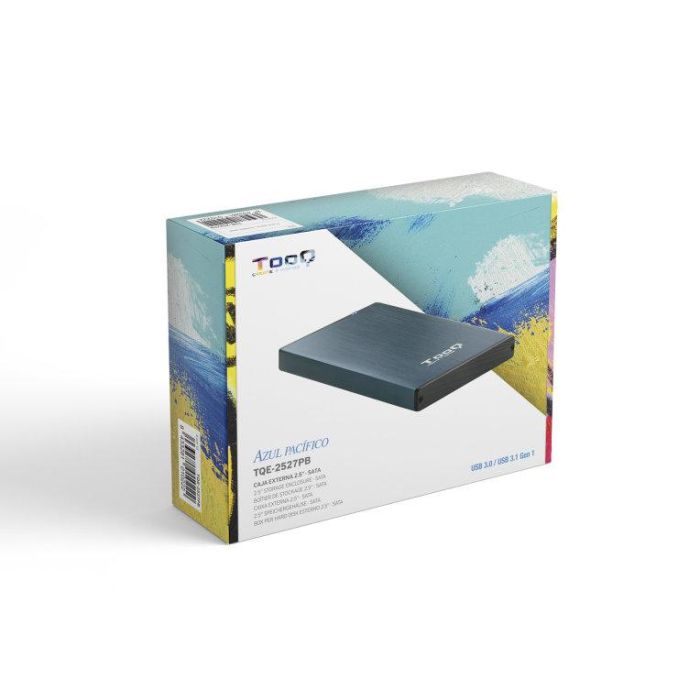 TooQ TQE-2527PB Caja Externa Disco Duro Portátil 2.5" (9.5mm) USB 3.1 Gen 1 hasta 4TB SATA III Aluminio Azul Pacífico 6 TooQ TQE-2527PB Caja Externa Disco Duro Portátil 2.5" (9.5mm) USB 3.1 Gen 1 hasta 4TB SATA III Aluminio Azul Pacífico 6