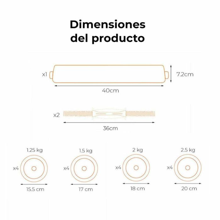 Mancuernas Xiaomi ORMANC30V2 30 kg 30 Kg 2