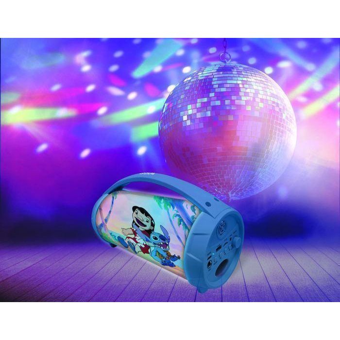 Altavoz Bluetooth inalámbrico iluminado portátil con micrófono Stitch 2 Altavoz Bluetooth inalámbrico iluminado portátil con micrófono Stitch 2