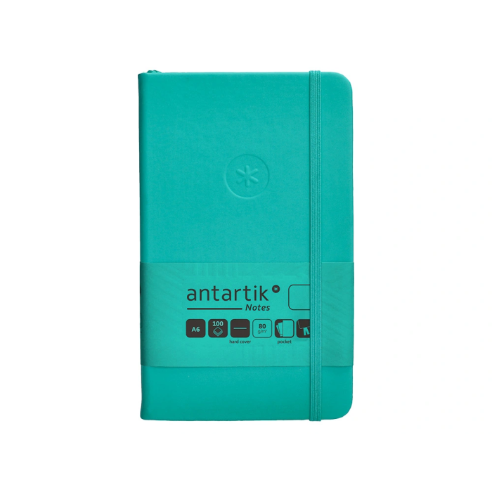 Antartik Cuaderno A6 Tapa Dura Hojas Lisas Turquesa 100 Hojas 80gr Fsc Colección Antartik Notes 1