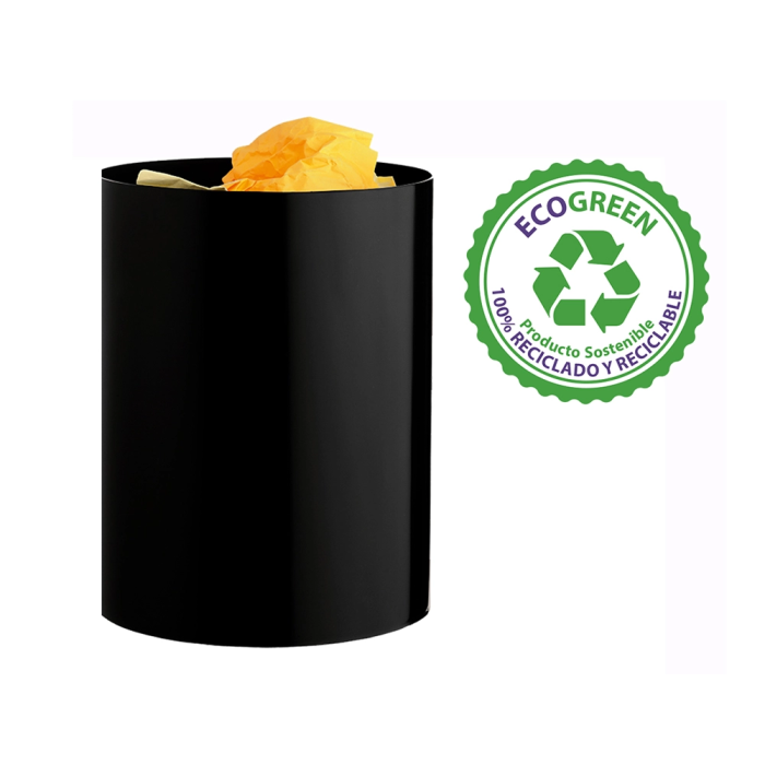 Archivo 2000 Papelera Plástico Ecogreen 18 Litros 100% Reciclada Negro 260x335 mm 1 Archivo 2000 Papelera Plástico Ecogreen 18 Litros 100% Reciclada Negro 260x335 mm 1