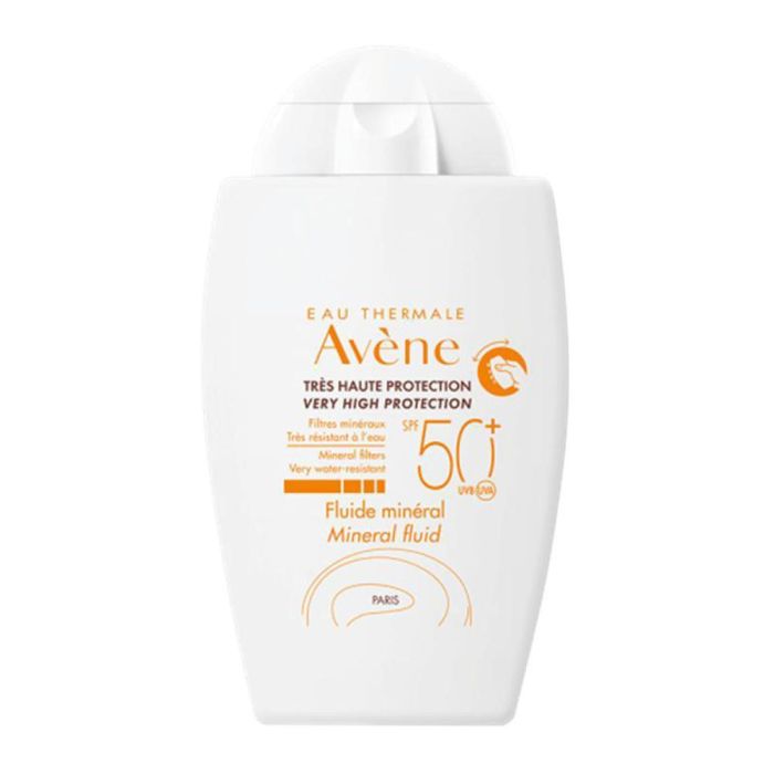 Avène Solaire Haute Protection Crema Mineral SPF50+ Facial y Corporal Piel Sensible con Toque de Color 50 ml