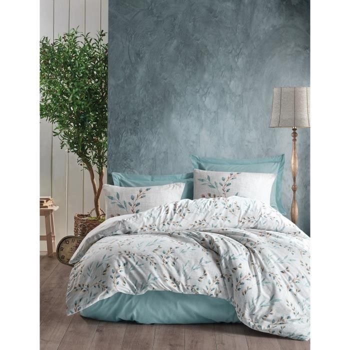 Juego de cama 100% Algodón Menta con 1 Funda Nórdica 220x240 cm y 2 Fundas Almohada 60x60 cm ASI8683342456548 Juego de cama 100% Algodón Menta con 1 Funda Nórdica 220x240 cm y 2 Fundas Almohada 60x60 cm ASI8683342456548