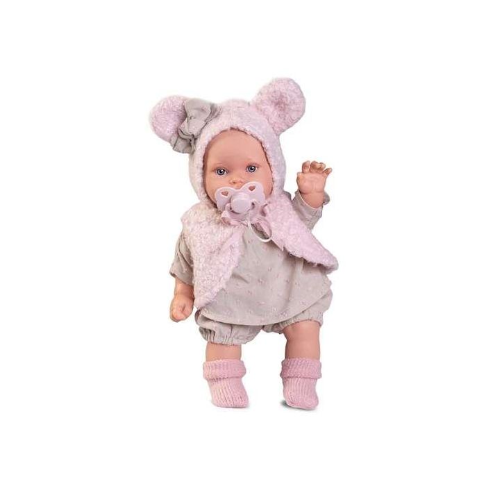 Muñeca kika lagrimitas con chaleco de orejitas 27 cm 3 Muñeca kika lagrimitas con chaleco de orejitas 27 cm 3
