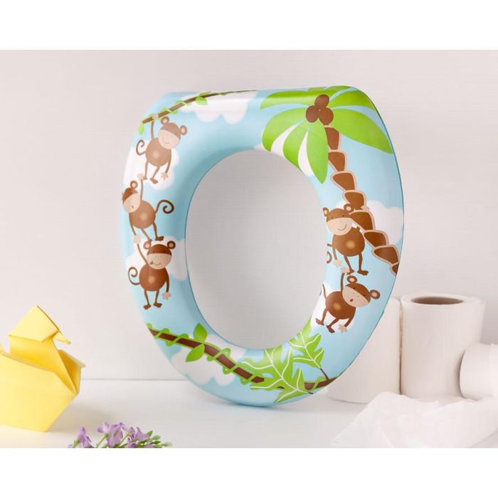 KioKids Reductor WC Acolchado Monos para Niños +12 meses - Cómodo, Higiénico y Multicolor para Inodoros Estándar 0 KioKids Reductor WC Acolchado Monos para Niños +12 meses - Cómodo, Higiénico y Multicolor para Inodoros Estándar 0