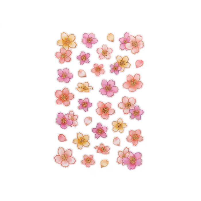 Imaginovo Pegatinas Flores Rosas Papel 190x104 mm Blister Scrapbook Adhesivos Decorativos 3
