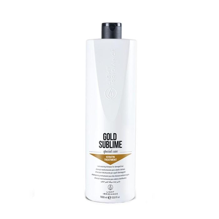 Light Irridiance Champú Reestructurante Gold Sublime con Oro y Queratina para Cabello Dañado, Seco o Encrespado 1000ml