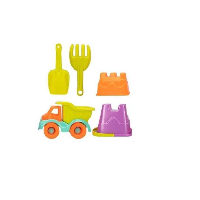 Set de playa con camión 21cm, cubo castillo y palas 20 cm 2 Set de playa con camión 21cm, cubo castillo y palas 20 cm 2