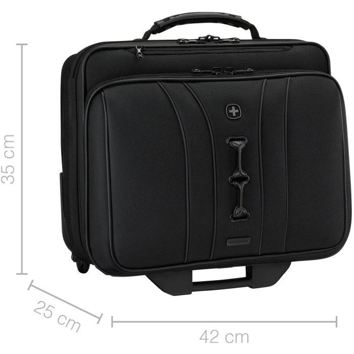 WENGER Legacy Black Series 39,62cm 15,6Zoll Wheeled Laptop Case w Tablet Pocket Black 9 WENGER Legacy Black Series 39,62cm 15,6Zoll Wheeled Laptop Case w Tablet Pocket Black 9