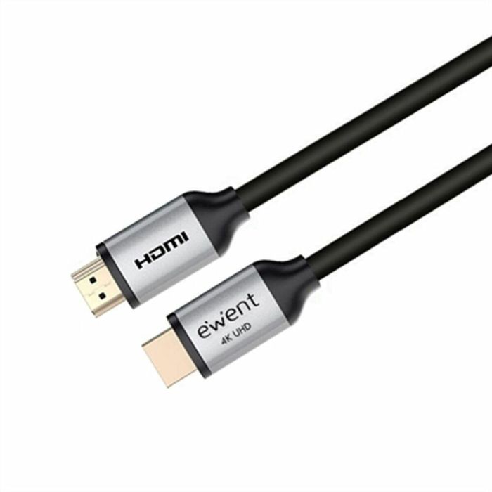 Ewent EC1347 Cable HDMI 2.0 Alta Velocidad 3m Macho/Macho 4K 60Hz UHD HDR Contactos Oro para Blu-Ray/Consola/TV