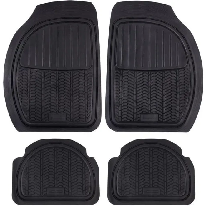 Michelin 4 Alfombrillas de Goma Universales para Coche, Juego Completo Delantero y Trasero, Tipo Neumático, Alta Resistencia al Desgaste, Negro 0 Michelin 4 Alfombrillas de Goma Universales para Coche, Juego Completo Delantero y Trasero, Tipo Neumático, Alta Resistencia al Desgaste, Negro 0