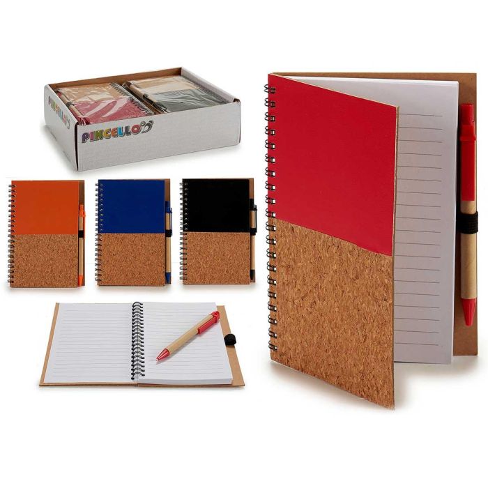 Libreta Pincello 12,5x18 cm tapa madera 140 páginas (24 Unidades) Libreta Pincello 12,5x18 cm tapa madera 140 páginas (24 Unidades)