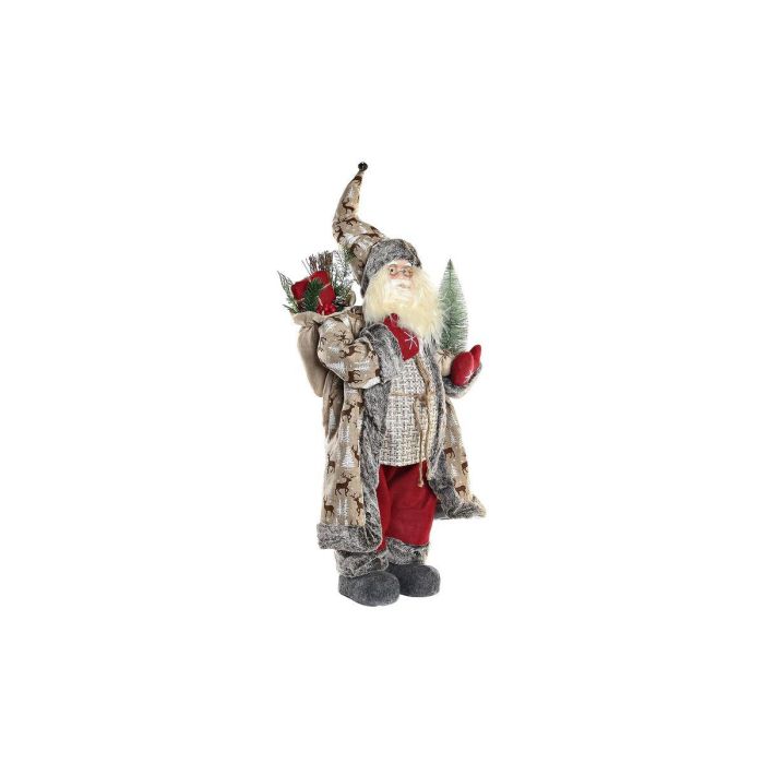 Figura Navidad Tradicional DKD Home Decor Rojo Gris 34 x 83 x 45 cm Figura Navidad Tradicional DKD Home Decor Rojo Gris 34 x 83 x 45 cm