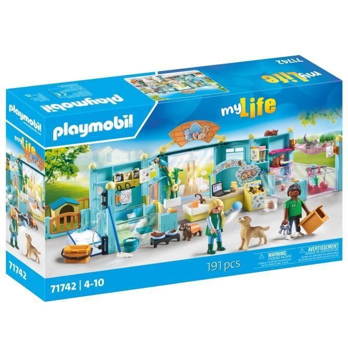 Playmobil 71742 Hotel para Animales - Centro de Cuidado con Perreras, Zonas para Gatos, Loro y Accesorios para Niños +4 años Playmobil 71742 Hotel para Animales - Centro de Cuidado con Perreras, Zonas para Gatos, Loro y Accesorios para Niños +4 años
