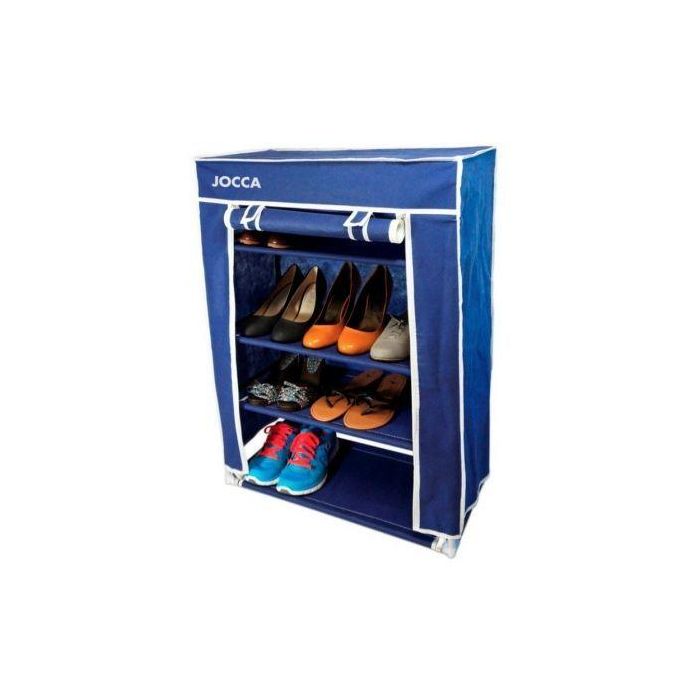 Zapatero Jocca Or057M/ Apertura Vertical/ 4 Baldas/ 80 x 60 x 30cm/ Azul 1