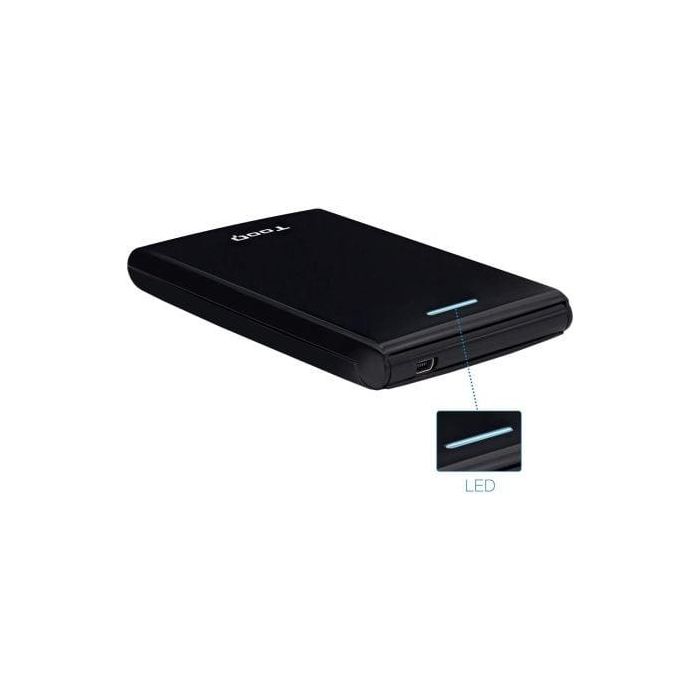 TooQ TQE-2526B Caja Externa Disco Duro 2.5" USB 3.1 (5Gbps) SATA III hasta 4TB UASP Plug & Play Compatible PC Mac Linux Negra 1 TooQ TQE-2526B Caja Externa Disco Duro 2.5" USB 3.1 (5Gbps) SATA III hasta 4TB UASP Plug & Play Compatible PC Mac Linux Negra 1