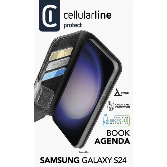 Cellularline Book Agenda 2 Case fr Samsung S24 Black 2
