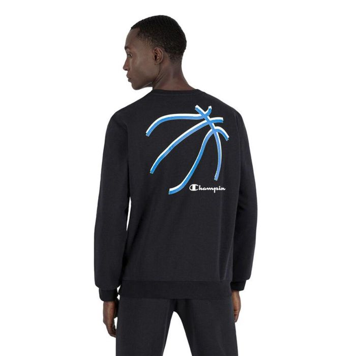 Sudadera sin Capucha Hombre Champion Basket Graphic M Negro 1
