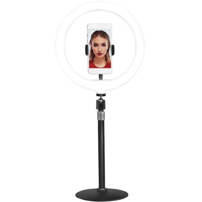 Logilink Smartphone-Ringlicht-Stativ m. Fernauslöser.DM 25cm 1