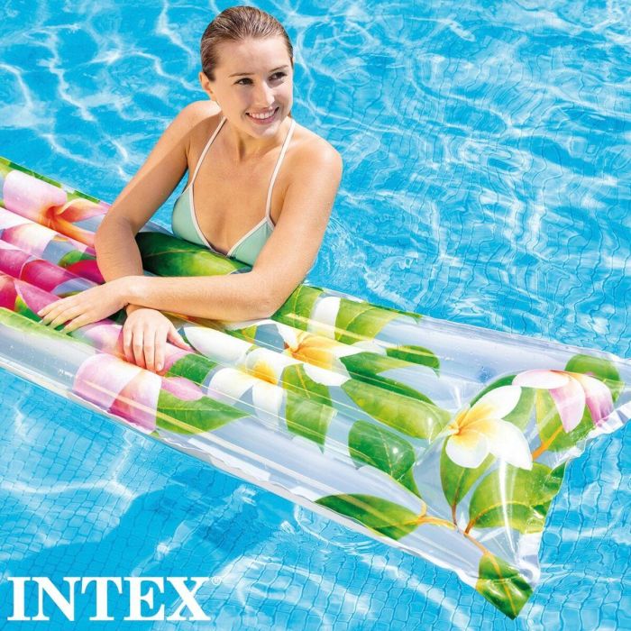 Colchoneta Hinchable Intex Tropical 183 x 14 x 69 cm (24 Unidades) 4 Colchoneta Hinchable Intex Tropical 183 x 14 x 69 cm (24 Unidades) 4