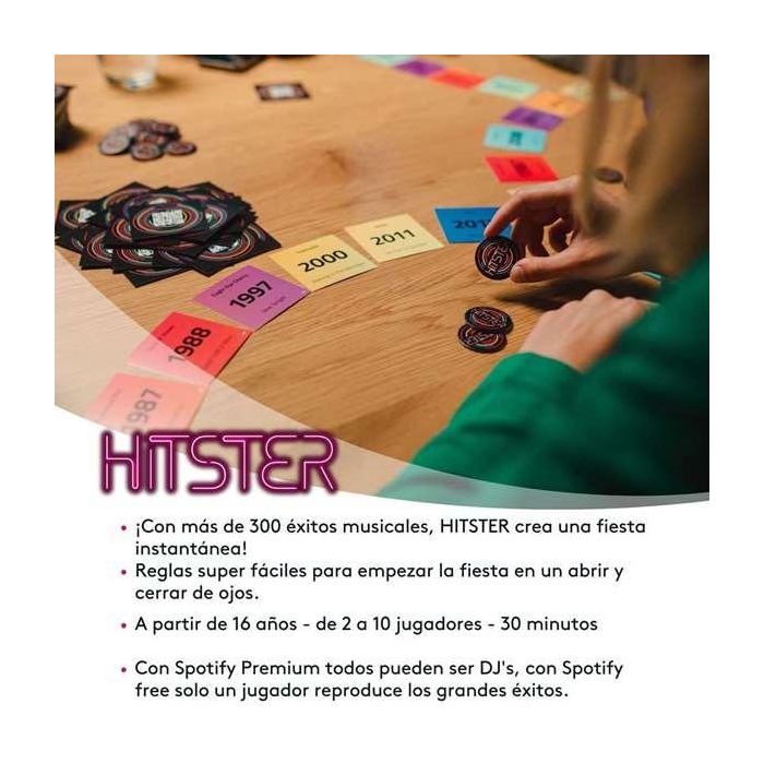 Diset Juego Hitster ¡El Juego de los Grandes Éxitos Musicales! 1