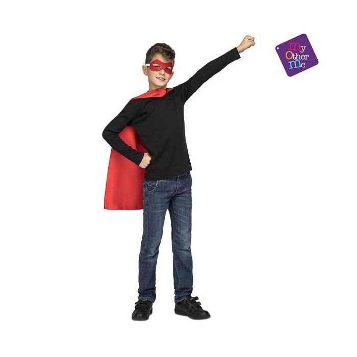My Other Me Capa de Súper Héroe Roja para Niños, Talla 3 a 6 Años, Material: 100% Poliéster 2 My Other Me Capa de Súper Héroe Roja para Niños, Talla 3 a 6 Años, Material: 100% Poliéster 2