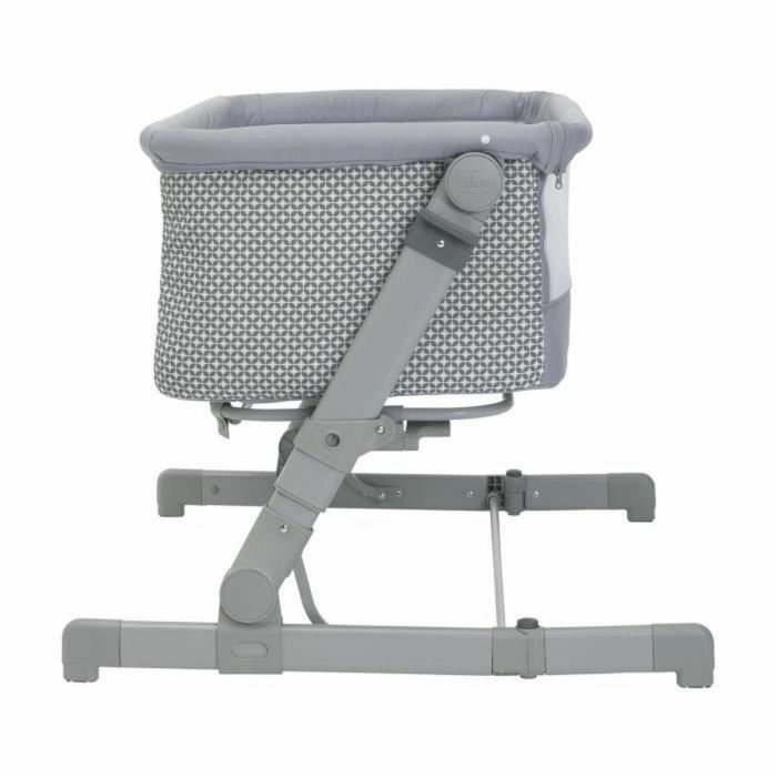Chicco CHI8058664164301 Cuna colecho Next2Me GO Compacta, Plegable, Reclinable, 6 niveles de altura, Gris claro 1