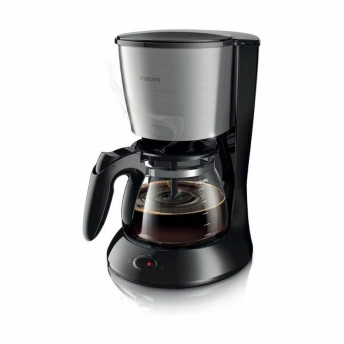 Cafetera de filtro PHILIPS Daily HD7462 / 20 - Negro y acero inoxidable