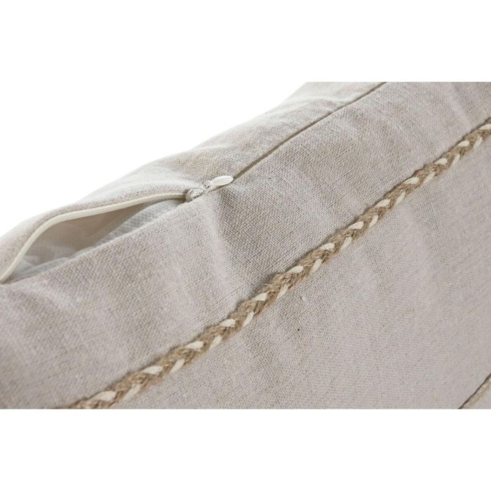 Cojin Boho DKD Home Decor Beige Negro 45 x 45 cm 1