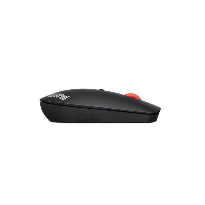 Lenovo ThinkPad Bluetooth Silent Mouse, Inalámbrico, Silencioso, 2400 DPI Ajustable, Bluetooth 5.0, Multi-Dispositivo, Sensor Óptico, Negro 2