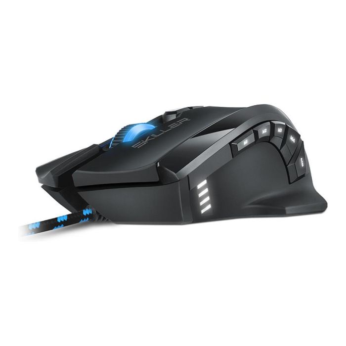 SHARKOON Ratón Gaming Skiller SGM1, Ergonómico, Óptico, 10800 DPI, 12 Teclas, Negro 2