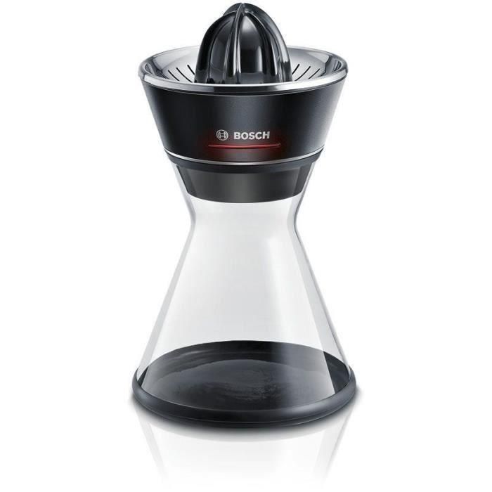 Exprimidor de cítricos - BOSCH - MCP72GPB VitaStyle Citro - Negro / acero inoxidable cepillado - 40 W - LED - Depósito de vidrio de 1 L - cono universal 2 Exprimidor de cítricos - BOSCH - MCP72GPB VitaStyle Citro - Negro / acero inoxidable cepillado - 40 W - LED - Depósito de vidrio de 1 L - cono universal 2