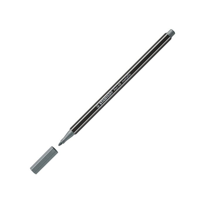 Stabilo Rotulador Pen 68 Metallic Plata Caja 10 Ud 2