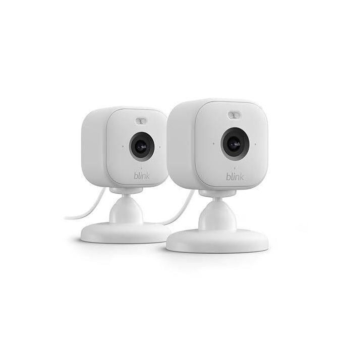 Blink BLI0840268906474 Kit de Sistema de Seguridad para Hogar Mini, Incluye 2 Cámaras de Vigilancia, Color Blanco, Versión UE Blink BLI0840268906474 Kit de Sistema de Seguridad para Hogar Mini, Incluye 2 Cámaras de Vigilancia, Color Blanco, Versión UE