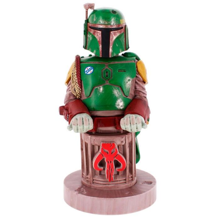 EXQUISITE GAMING Cable Guy Boba Fett Star Wars 20cm Soporte para mando de consola, mando a distancia y smartphones. Compatible con PS5, Xbox Series S/X.