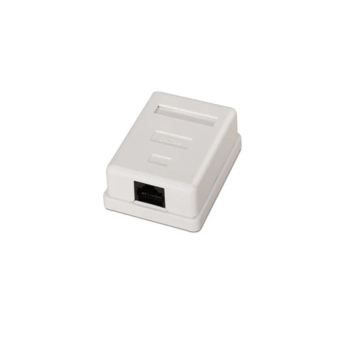 AISENS - ROSETA DE SUPERFICIE RJ45 CAT.5E UTP 1 TOMA, BLANCO