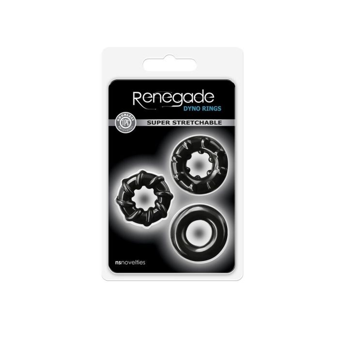 Anillo para el Pene NS Novelties Renegade Negro 1