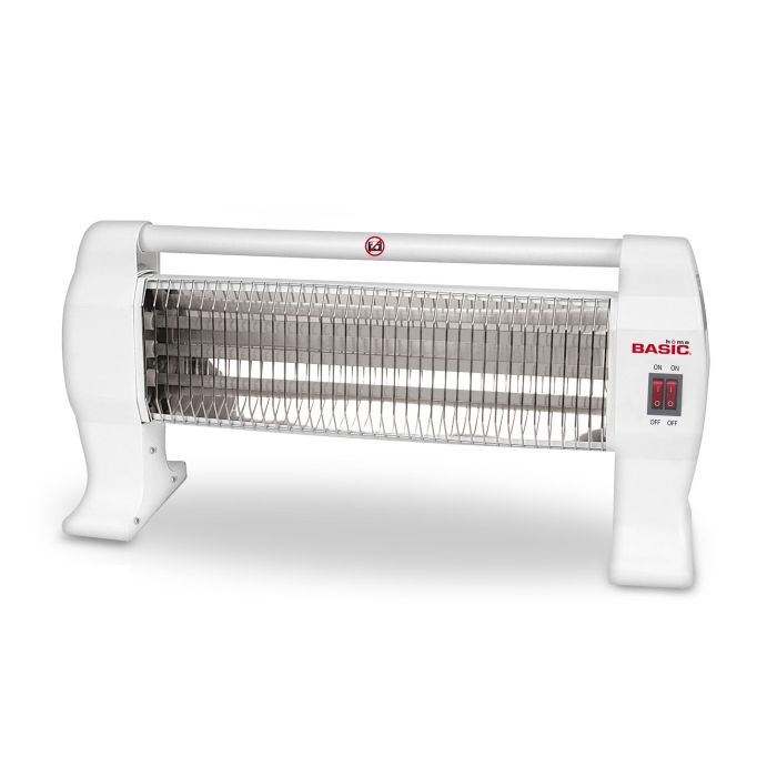 Basic Home Calefactor Eléctrico 600W-1200W, 13x23x53 cm (4 Unidades) 2
