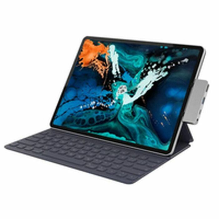 HYPER HD319E-SILVER Estación Dock para Tableta iPad Pro, iPad Air, iPad mini 6 con Conector Lightning, Plata 2 HYPER HD319E-SILVER Estación Dock para Tableta iPad Pro, iPad Air, iPad mini 6 con Conector Lightning, Plata 2