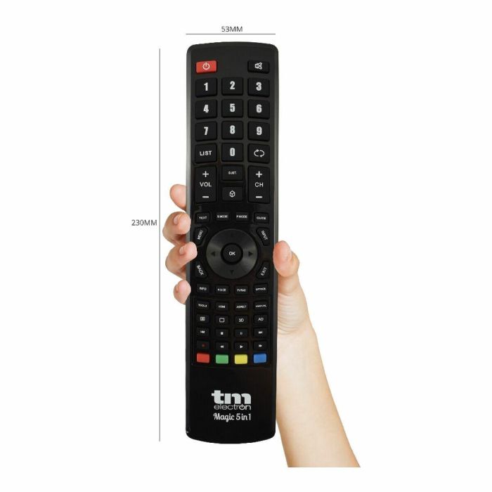 Mando a Distancia Universal TM Electron TMURC501 Gris 12 Mando a Distancia Universal TM Electron TMURC501 Gris 12