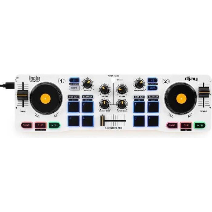 Hercules DJControl Mix Consola DJ Bluetooth para Smartphone y Tabletas Android/iOS (4780921) Hercules DJControl Mix Consola DJ Bluetooth para Smartphone y Tabletas Android/iOS (4780921)