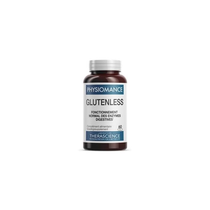 Physiomance Glutenless 60 Cápsulas. Soporte para Contaminación Cruzada, Sensibilidad al Gluten e Intolerancia.