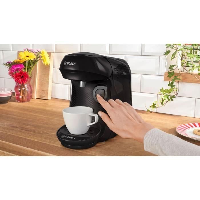 Cafetera multibebidas BOSCH TASSIMO T10 Happy negra 1400 W 1